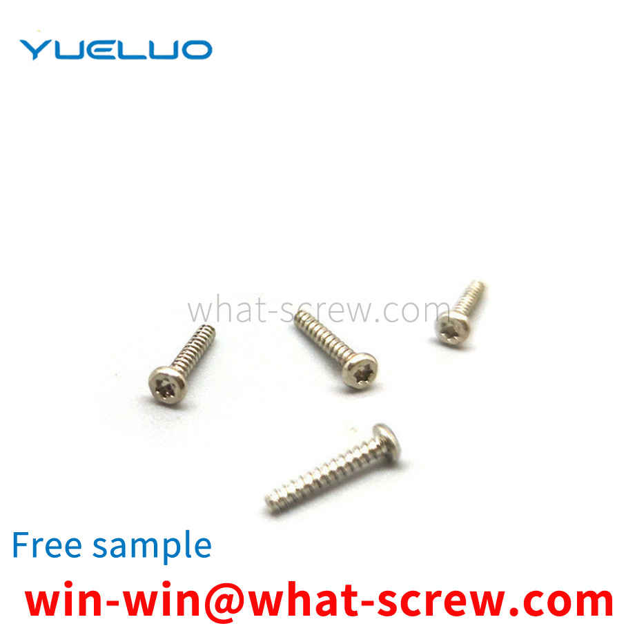Nickel-plated self-tapping screws