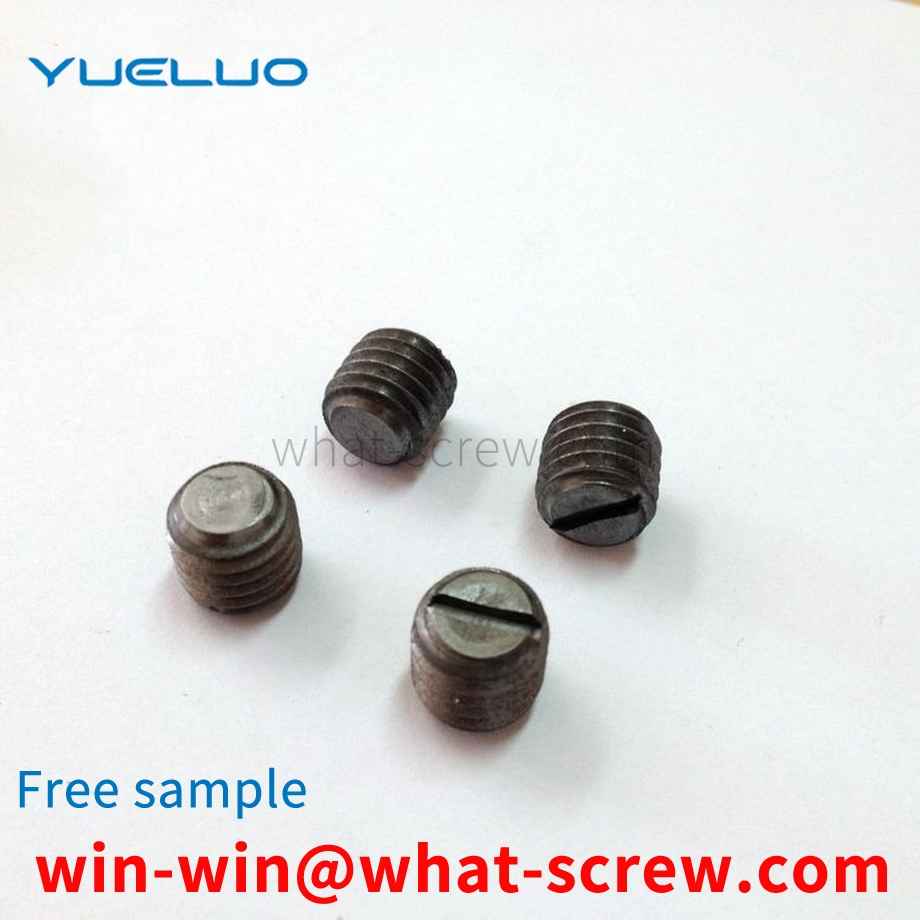 Professionally cut slotted screws