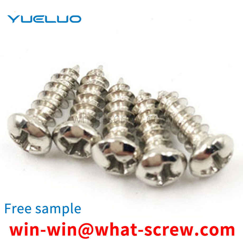 Phillips round head self-tapping screws