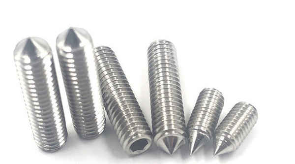 Production of 304 stainless steel inner hexagon set screw pointed tail machine meter screw headless screw 3/8
