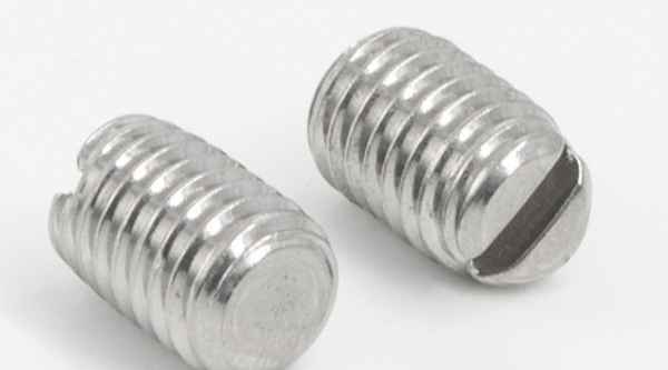 Supply 304 stainless steel one-word set screw slotted headless screw machine rice top wire 1/2-13